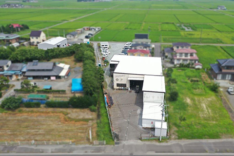 幸工業　南側上空写真